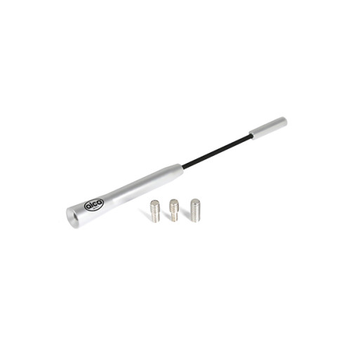 ANTENA AUTO EXTERIOR CROMATA 16.5CM CU 3 ADAPTOARE (4-5-6MM)