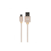 CABLU DE DATE PREMIUM MICRO USB GOLD 1M