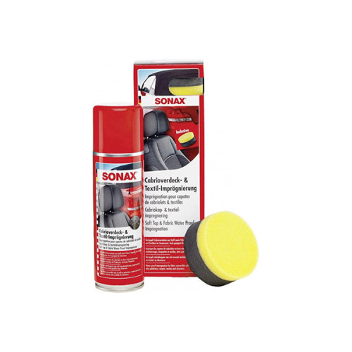 SOLUTIE IMPERMEABILIZARE PENTRU CAPOTE CONVERTIBILE SI MATERIALE TEXTILE 300ML SONAX