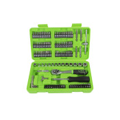 SET BITI SI TUBULARE 1/4 CU SURUBELNITA SI CLICHET 130BUC JBM