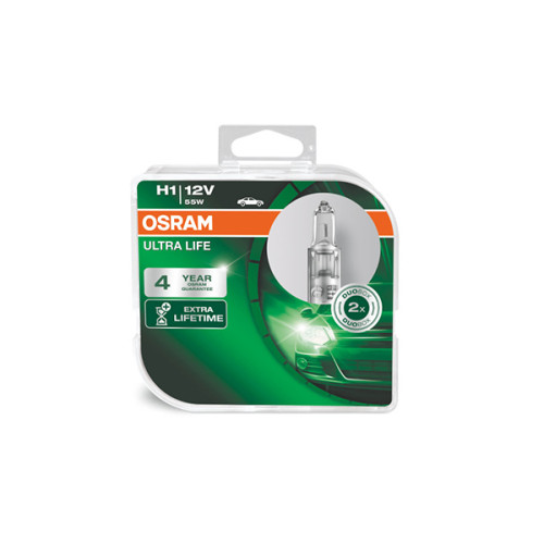 SET 2 BECURI 12V H1 55 W ULTRA LIFE OSRAM