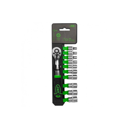CLICHET CU 72 DINTI 1/4` CU SET TUBULARE HEX. JBM