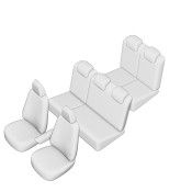 SET HUSE SCAUN UMBRELLA PENTRU DACIA LODGY 7 LOCURI 2013- (BANCHETA FRACTIONATA) TIP 1 CU TETIERE SPATE IN FORMA DE L