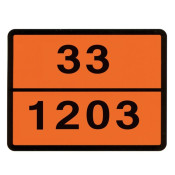 PLACA ADR 33-1203 30X40 CM PETROL HICO