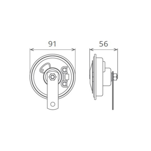 CLAXON ELECTROMAGNETIC 12V 5A TON JOS