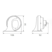 CLAXON ELECTROMAGNETIC 12V 6A TON INALT