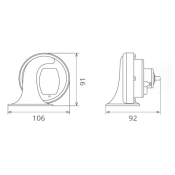 CLAXON ELECTROMAGNETIC 12V 6A TON JOS