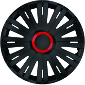 SET CAPACE ROTI 14` NEGRE CU INEL ROSU ACTIVE