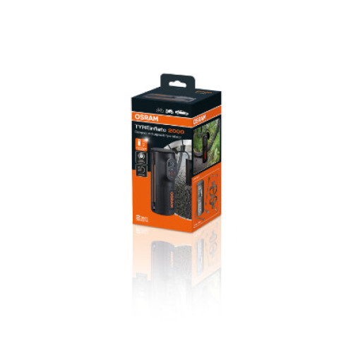 COMPRESOR AUTO CU ACUMULATOR 5200 mAh SI AFISAJ DIGITAL TYREINFLATE 2000 OSRAM