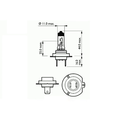 BEC FAR H7 12V55W PX26D SUPER WHITE SCT