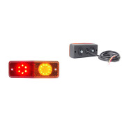 LAMPA MULTIFUNCTIONALA SPATE LED 487  WO72UD, 12V-24V, SEMNALIZARE / STOP / POZITIE WAS