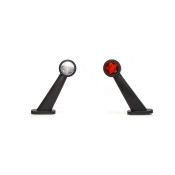 LAMPA GABARIT LED CU BRAT 875P W21.3STAR, 12V-24V, POZITIE ALB / ROSU DREAPTA WAS