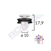 CLIPS TAPITERIE PEUGEOT 407/408 SET 10 BUC