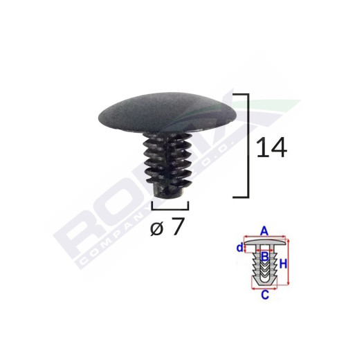 CLIPS TAPITERIE PENTRU FIAT/ LANCIA/ALFA ROMEO SET 10 BUC