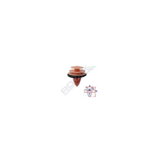 CLIPS TAPITERIE PENTRU NISSAN 8X19.9MM ROZ SET 10 BUC