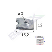 CLIPS METALIC FIXARE UNIVERSAL SET 25 BUC