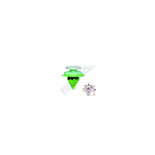 CLIPS TAPITERIE PENTRU  PENTRU RENAULT 8X19MM - VERDE SET 10 BUC
