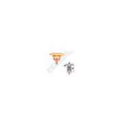 CLIPS TIP GARNITURA PENTRU HONDA  4.7X11.2MM - ORANGE SET 10 BUC