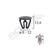 CLIPS UNIVERSAL NEGRU SET 25 BUC