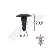 CLIPS TAPITERIE PENTRU CITROEN/FIAT/PEUGEOT - NEGRU SET 10 BUC
