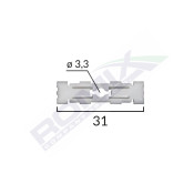 CLIPS FIXARE PLAFON  PENTRU GRUP VAG - ALB SET 10 BUC