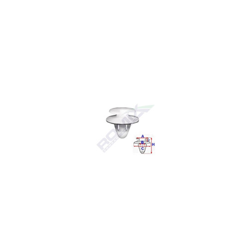 CLIPS TAPITERIE PENTRU CITROEN/PEUGEOT - ALB SET 10 BUC