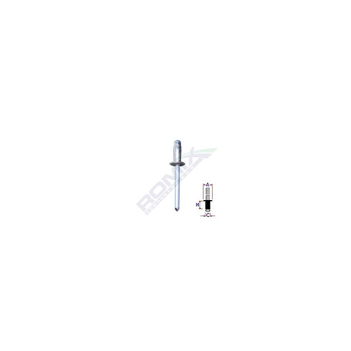 POPNIT ZINCAT FIAT RENAULT FORD 4.8MM SET 10 BUC