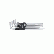 SET INBUSURI CU CAP SFERIC. CU LOCAS HEXAGONAL IN UNGHI IN SUPORT PLIABIL. 10 PIESE