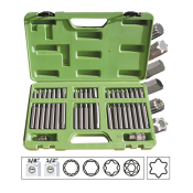 TRUSA SPECIALA CU 40 CAPETE SURUBELNITA PT. SURUBURI TORX. 12-6 FETE JBM