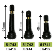 VALVE PENTRU ANVELOPE TR414 51MM - SET 100BUC JBM